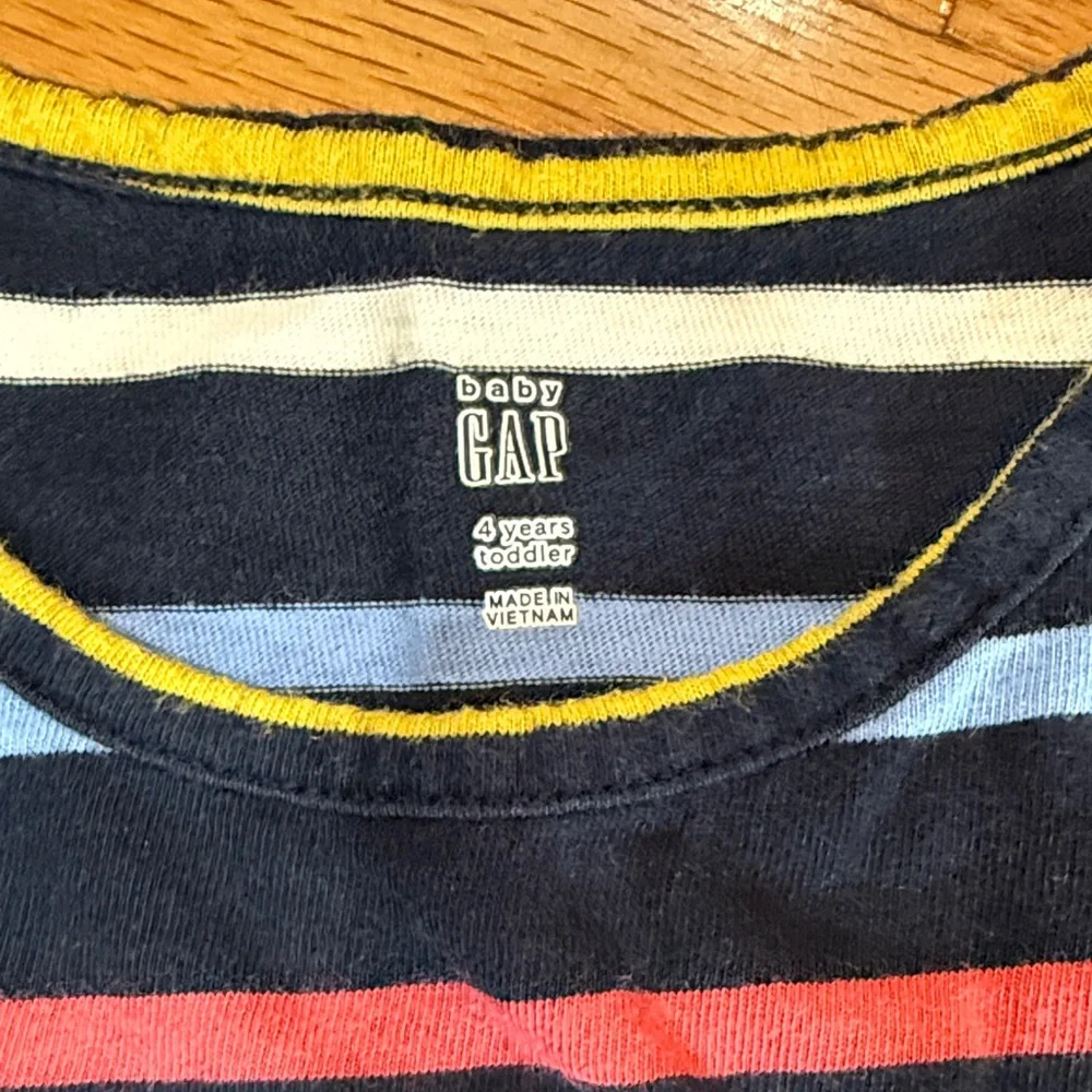 GAP Size 4 Multicolor Striped Long Sleeve Kids Tunic